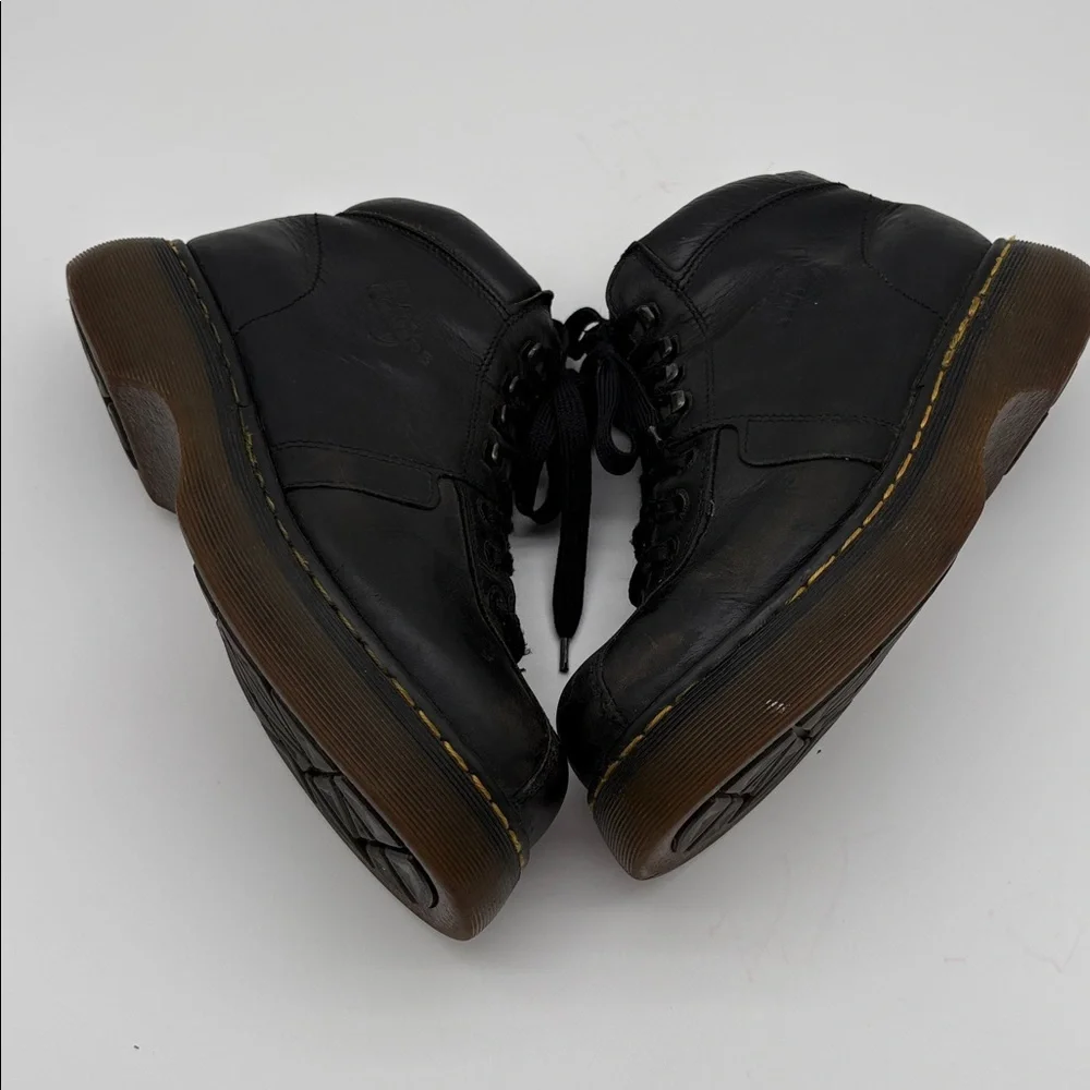 Vintage Y2K Dr. Martens Chunky Black Leather Boots 8346 Men Size 8 BLEMISH